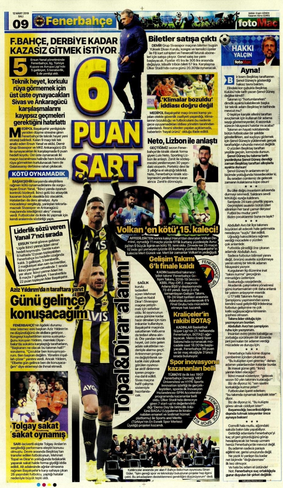 Günün Spor Manşetleri (12 MART 2019) 15