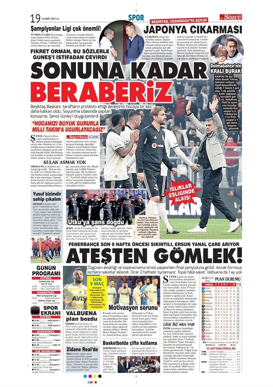 Günün Spor Manşetleri (12 MART 2019) 6