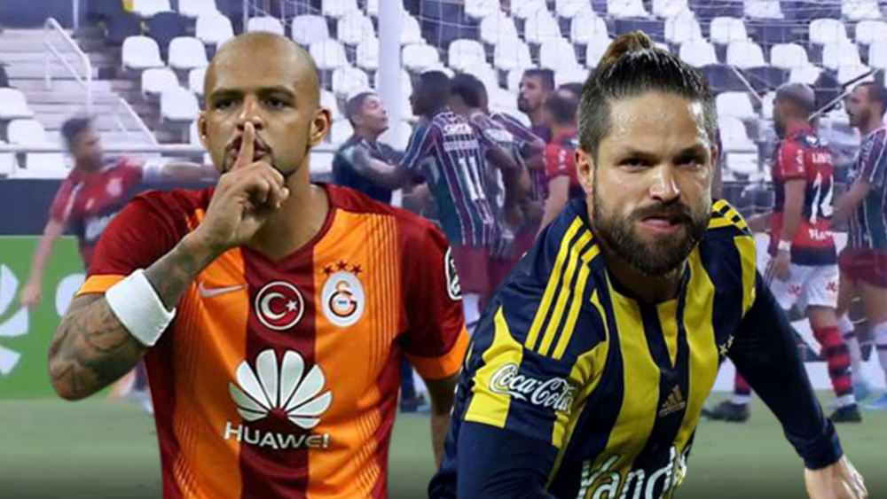 Felipe Melo ve Diego Ribas rahat durmadı! Sahada birbirine girerek maçın önüne geçtiler! 1