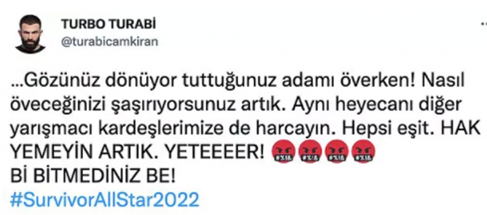 Survivor All Star'da yer almayan Turabi hırsını da alamıyor! Hızını alamadı, peş peşe ağır sözler sıraladı! Acun Ilıcalı'yı bu kez fena kızdıracak! 9