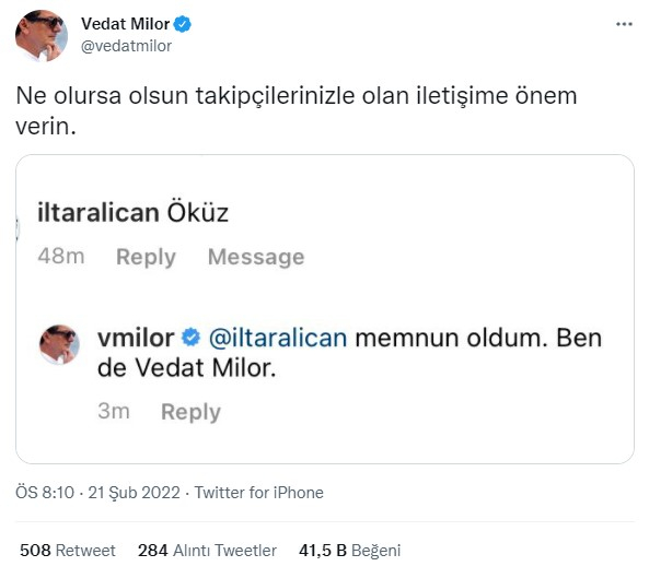 Vedat Milor, kendisine "Öküz" diyen takipçisine öyle bir cevap verdi ki! Sosyal medya bu yanıtı konuşuyor! 7