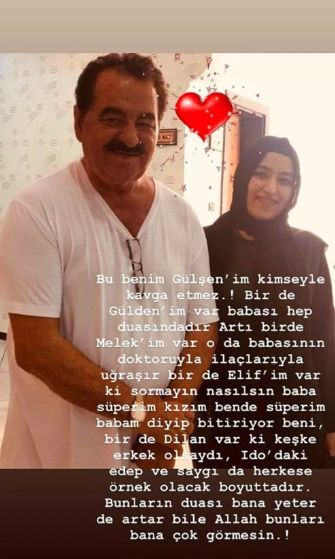 İbrahim Tatlıses'in kızı Gülşen Tatlıses'in sosyal medyaya yazdığı yazı dikkat çekti! 9