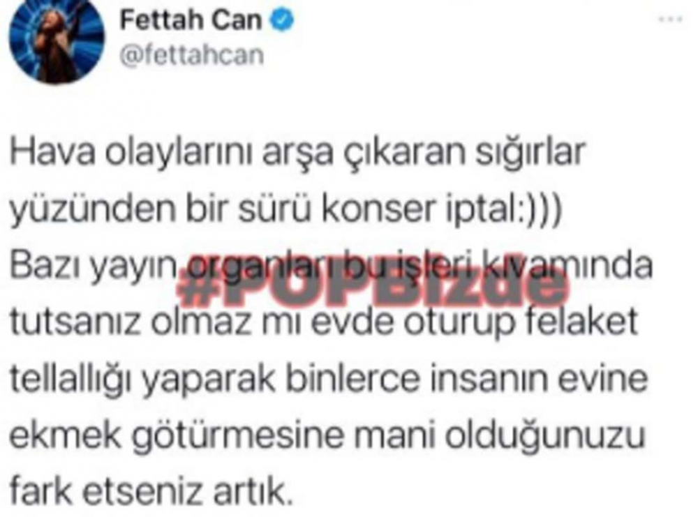 Konseri iptal olan Fettah Can'dan beklenmeyen hareket! Ateş püskürdü! "Sığırlar yüzünden..." 4