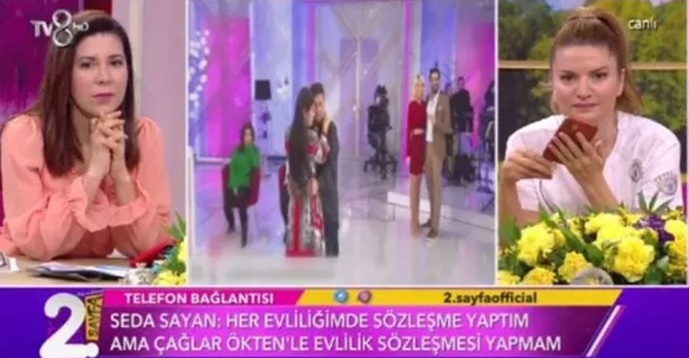 Çağlar Ökten'in cömertliği Seda Sayan'ı etkiledi! Canlı yayında nikah tarihini açıklayan şarkıcı, evlilik sözleşmesi bombasını patlattı! 8