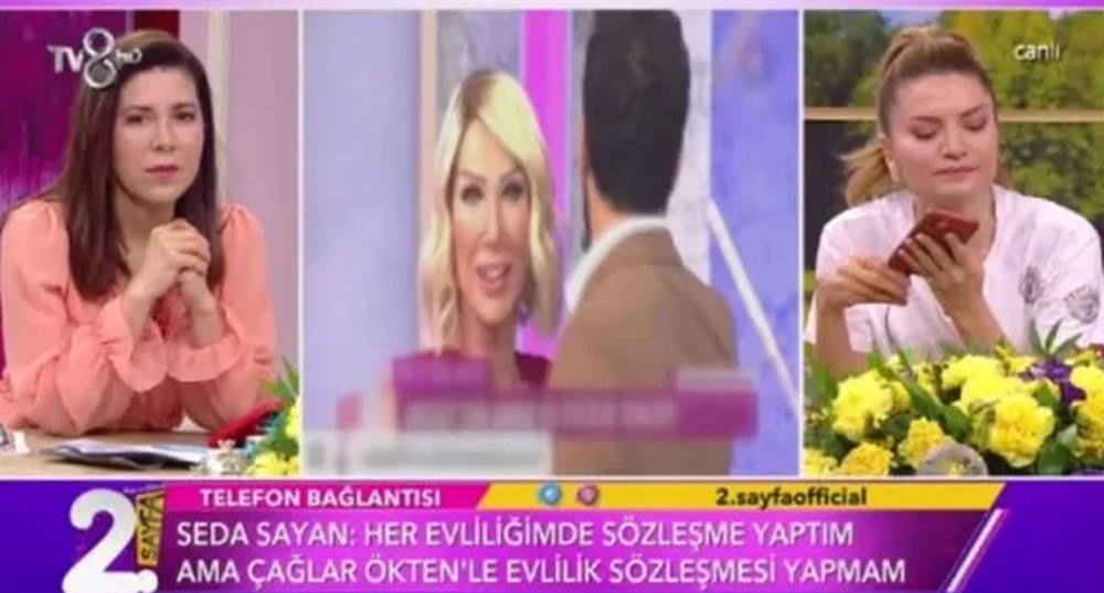 Çağlar Ökten'in cömertliği Seda Sayan'ı etkiledi! Canlı yayında nikah tarihini açıklayan şarkıcı, evlilik sözleşmesi bombasını patlattı! 9