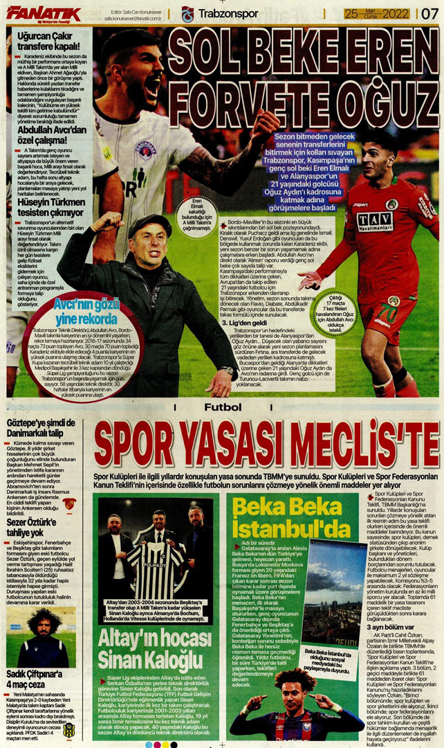 25 Mart 2022 Cuma günün spor manşetleri | A Milli Takım,  Portekiz karşısında tur şansını kaybetti! 28