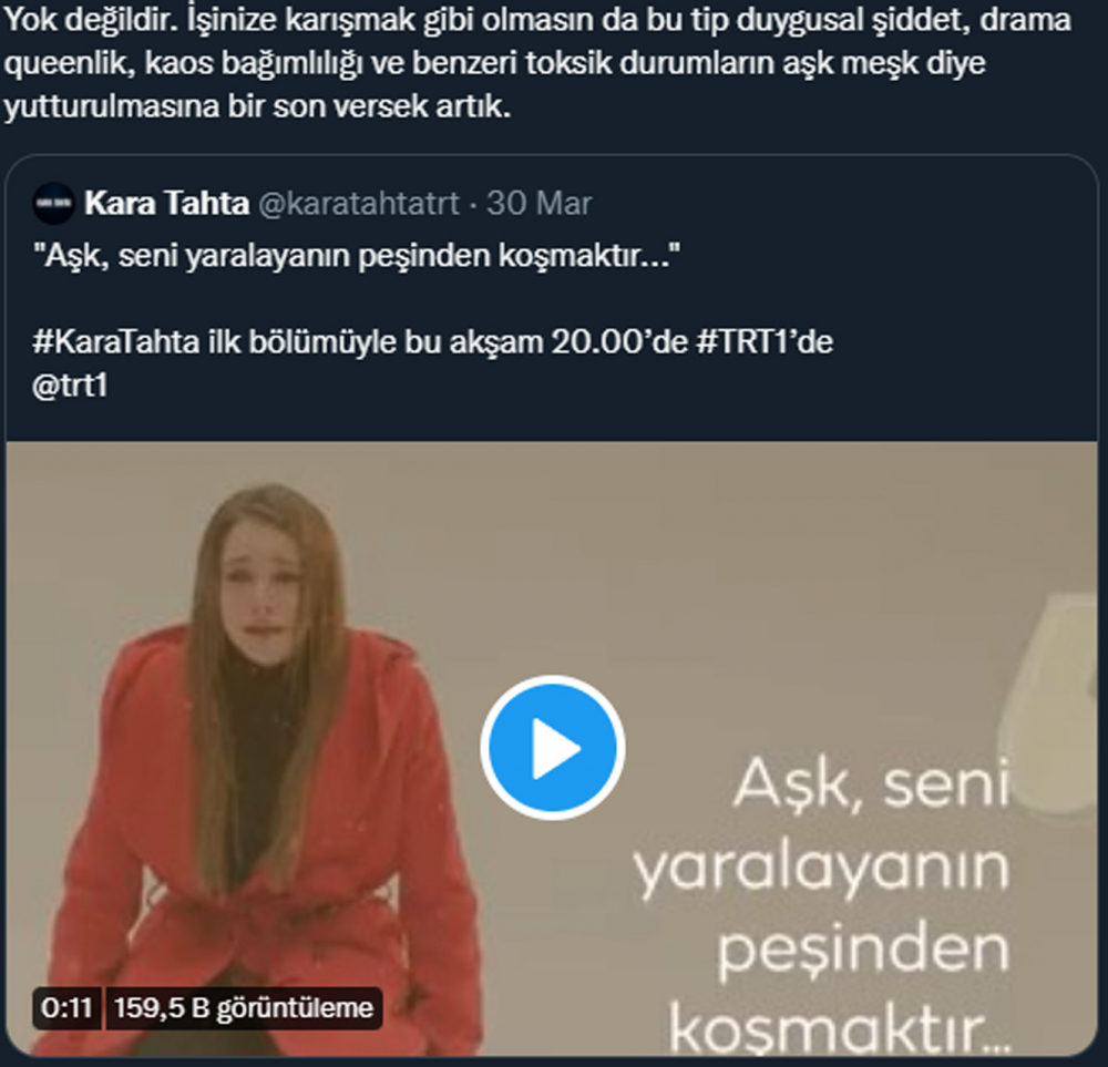 Furkan Andıç ve Miray Daner'in başrolünü paylaştığı Kara Tahta dizisi sosyal medyada eleştiri yağmuruna tutuldu! "Psikolojik tedavi olun artık!" 14