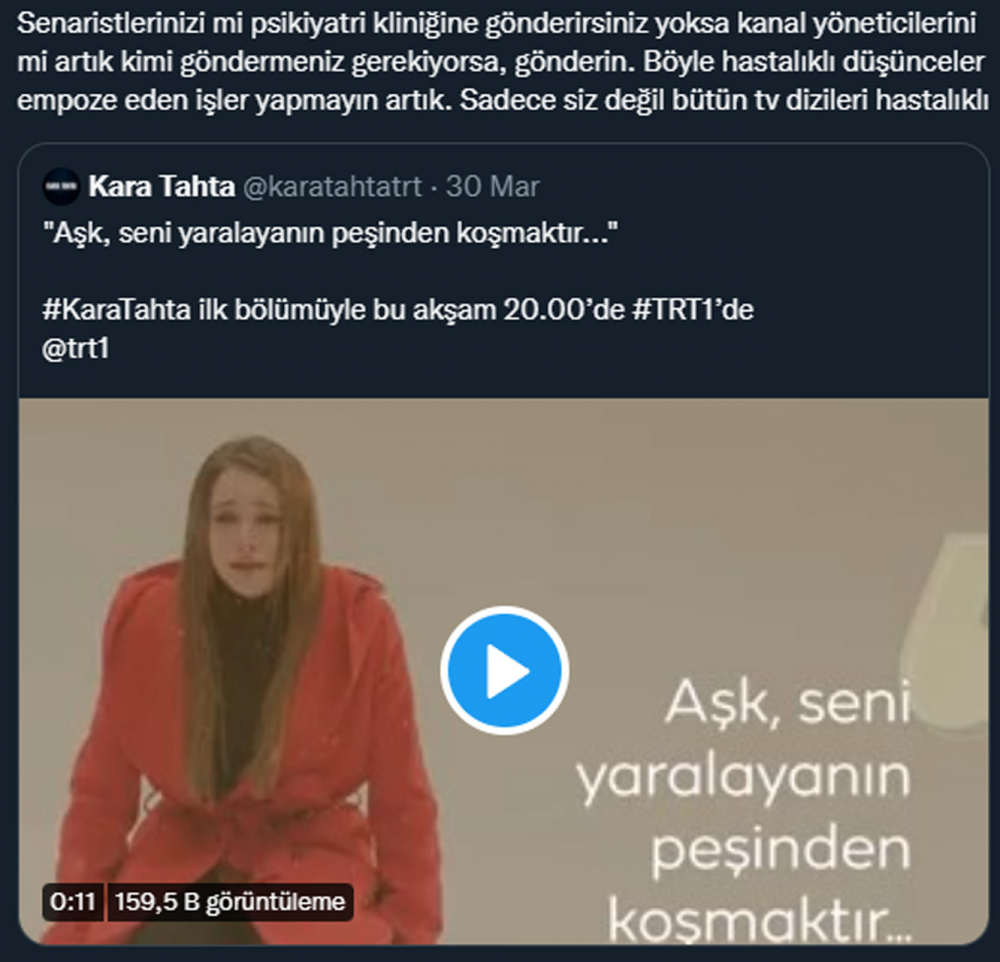 Furkan Andıç ve Miray Daner'in başrolünü paylaştığı Kara Tahta dizisi sosyal medyada eleştiri yağmuruna tutuldu! "Psikolojik tedavi olun artık!" 16