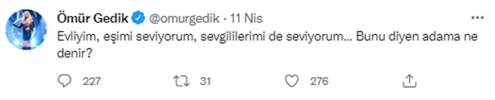 Ömür Gedik'ten şaşırtan ilişki çıkışı! Sözleri sosyal medyayı ayağa kaldırdı! "Evliyim, eşimi seviyorum, sevgililerimi de seviyorum" 4