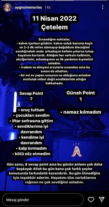 Ölümden döndüğünü açıklayan Aygün Aydın'dan şaşırtan paylaşım! İşlediği günahı itiraf etti! 7