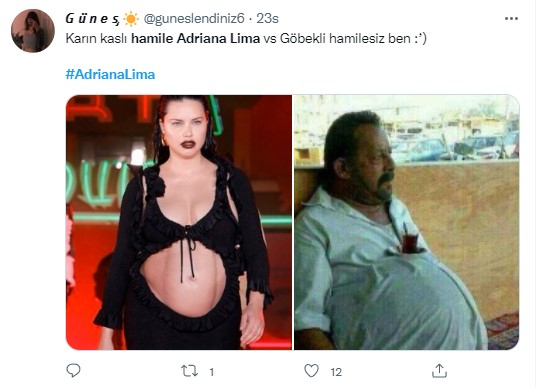 Karnı burnunda Adriana Lima, kasları arasına sıkışan bebeğiyle topa tutuldu! Yaratıcı yorumlar gülmekten çatlattı! 13