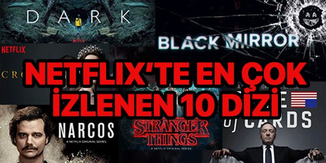 Netflix en çok izlenen 10 dizisini açıkladı. İşte o diziler...