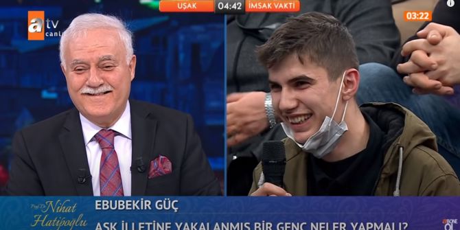 Nihat Hatipoğlu'nun, canlı yayında "Aşk illetine yakalanmış genç ne yapmalı?" sorusuna verdiği teselli gündem oldu!