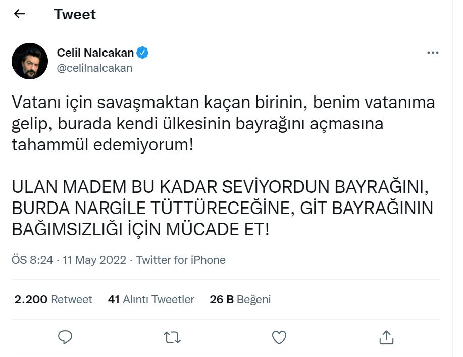 Kardeşlerim’in Akif'i Celil Nalçakan'dan  'sığınmacı' çıkışı! "Burada nargile tüttüreceğine ülken için savaş" 4