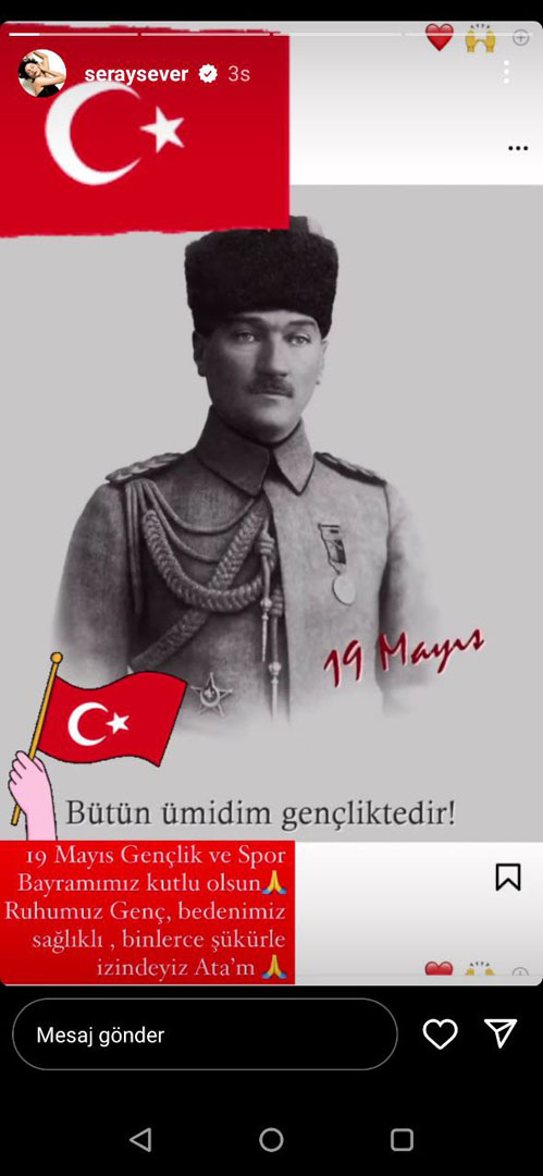 Ünlülerin birbirinden güzel 19 Mayıs paylaşımları! “Ata’m, fikrim, yolum…” 16