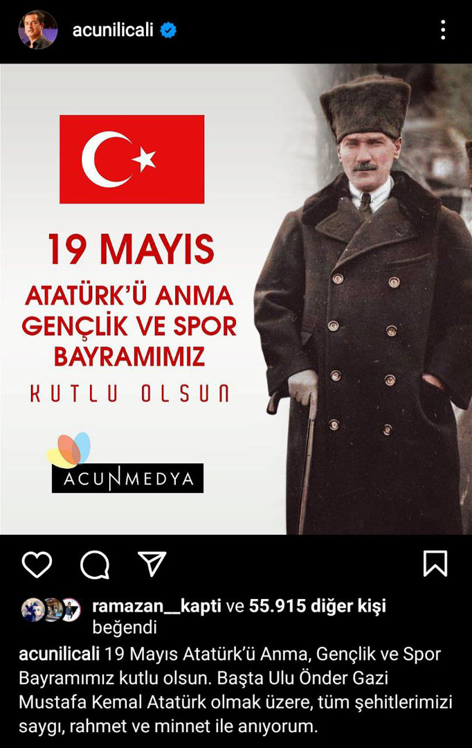 Ünlülerin birbirinden güzel 19 Mayıs paylaşımları! “Ata’m, fikrim, yolum…” 17