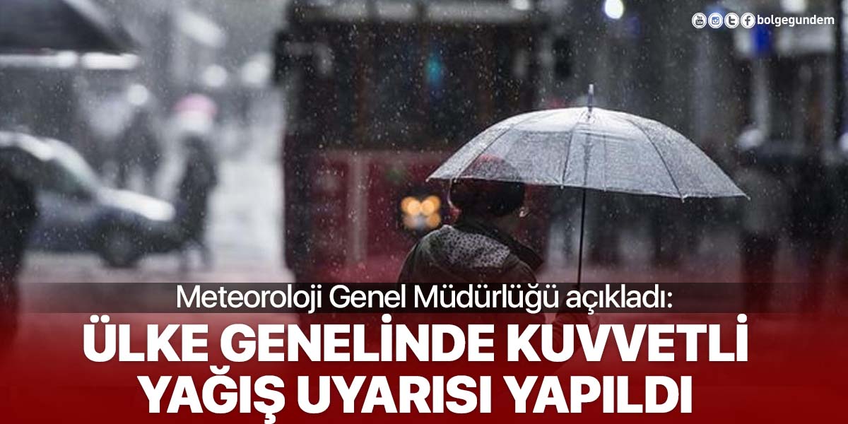 Meteoroloji'den İstanbul için kuvvetli yağış uyarısı!