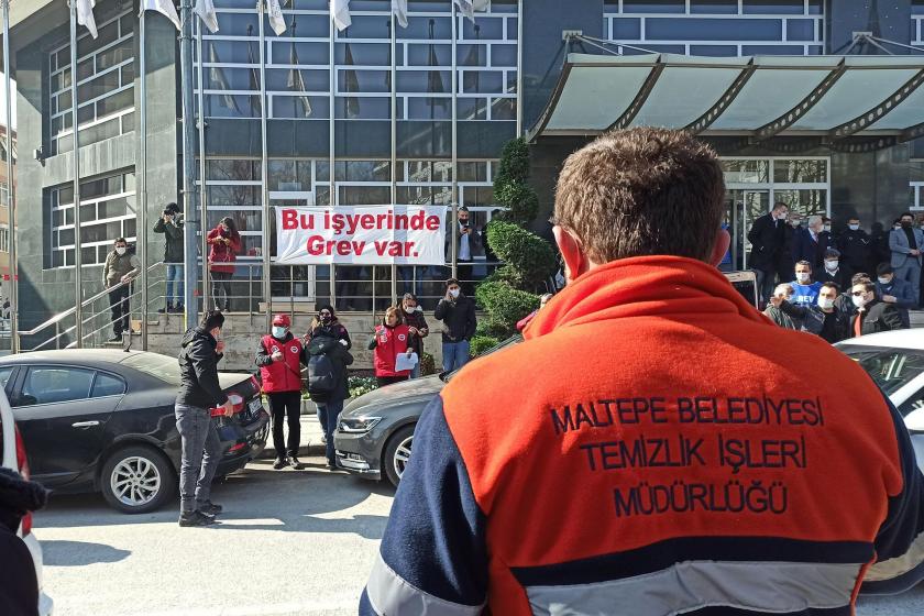 Maltepe Belediyesi'nde başlatılan grev yapılan uzlaşma sonucu sona erdi