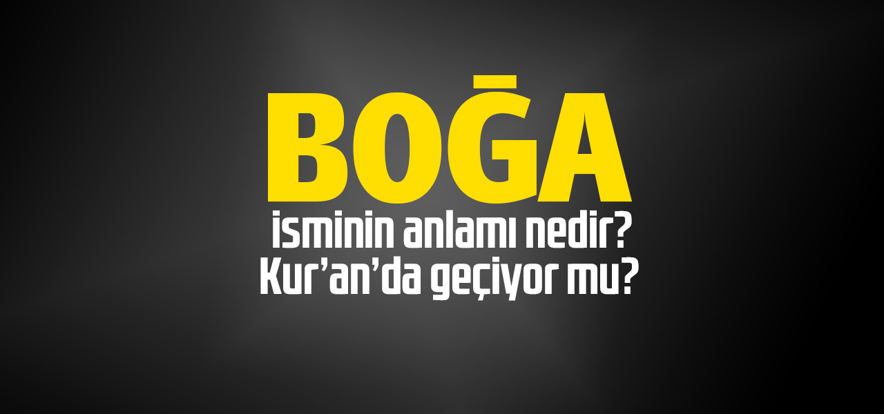 Boğa isminin anlamı nedir, Boğa ne demektir? Kuranda geçiyor mu?