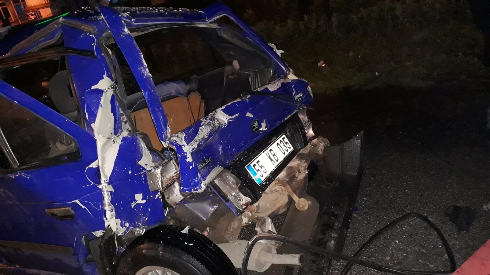 Samsun-Ordu karayolu 61. kilometresinde trafik kazası: 2 yaralı