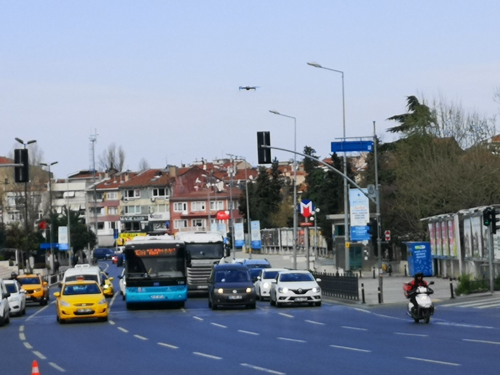 İstanbul’da trafik denetimine drone ile destek sağlandı