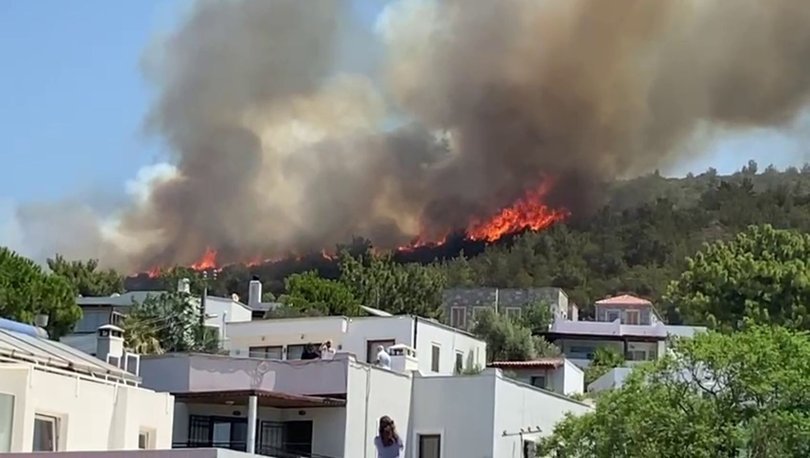 Bodrumdaki yangın yerleşim yerlerine sıçradı! Yetkililerden üst üste anonslar geliyor