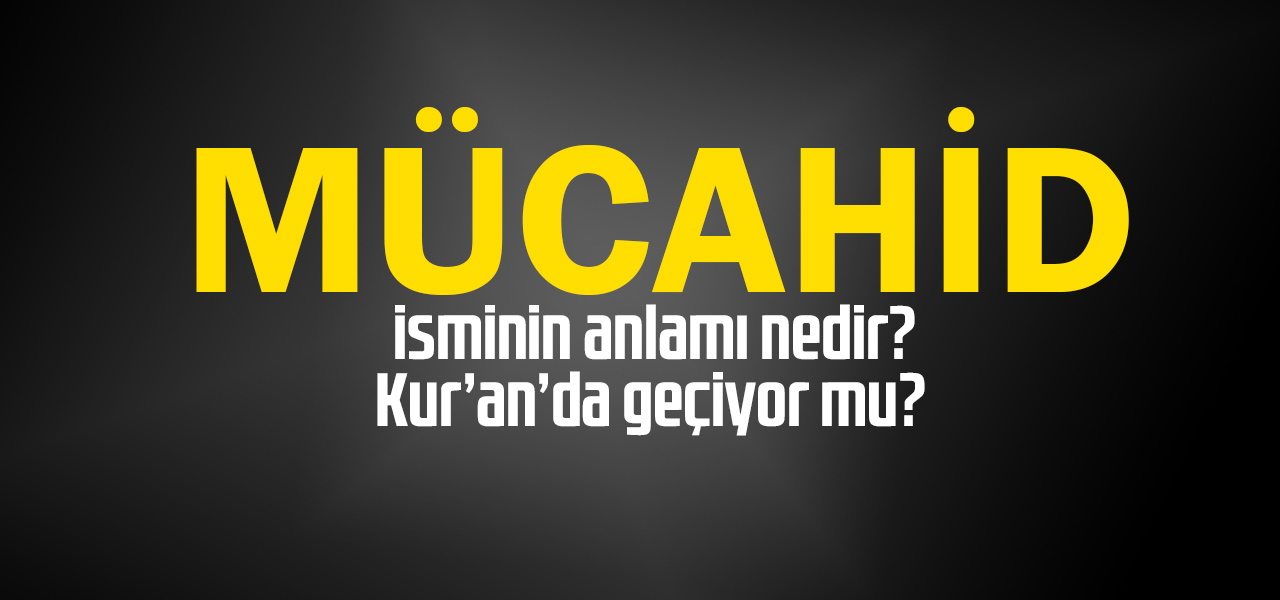 Mücahid isminin anlamı nedir, Mücahid ne demektir? Kuranda geçiyor mu?