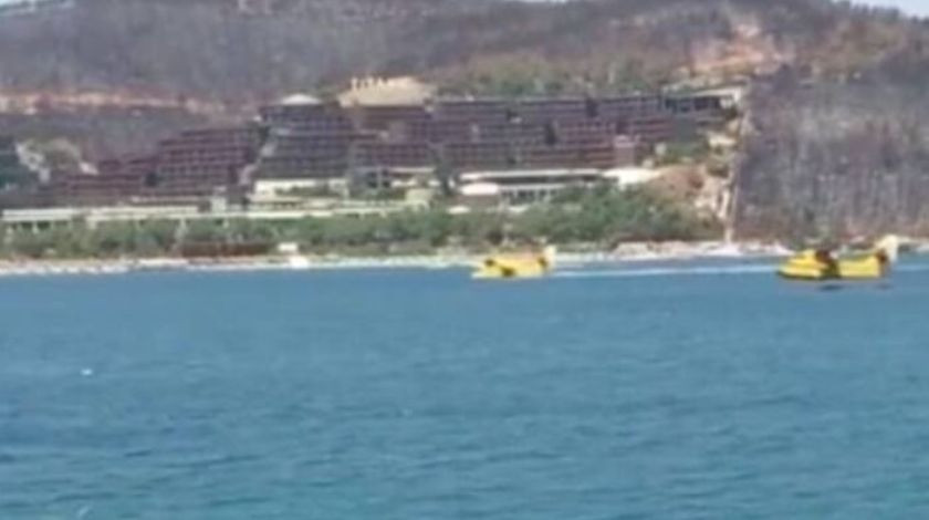 Yangın uçağının su almasını geciktiren jet-ski için Bodrum Cumhuriyet Başsavcılığı hareket geçti