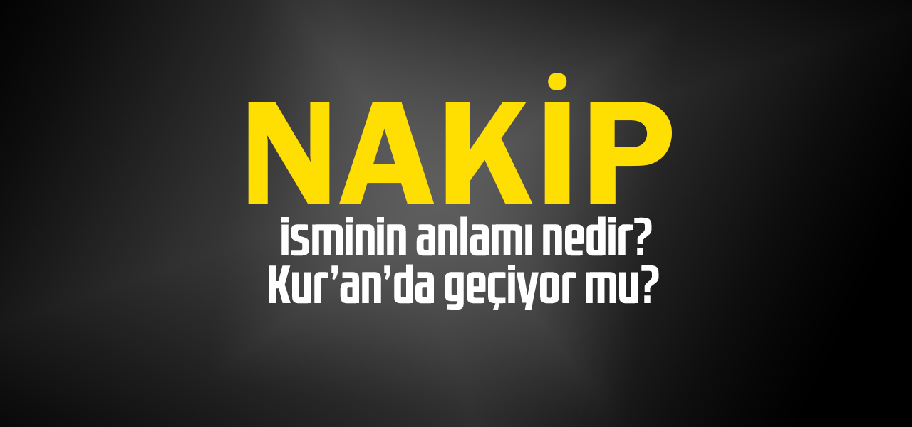 Nakip isminin anlamı nedir, Nakip ne demektir? Kuranda geçiyor mu?