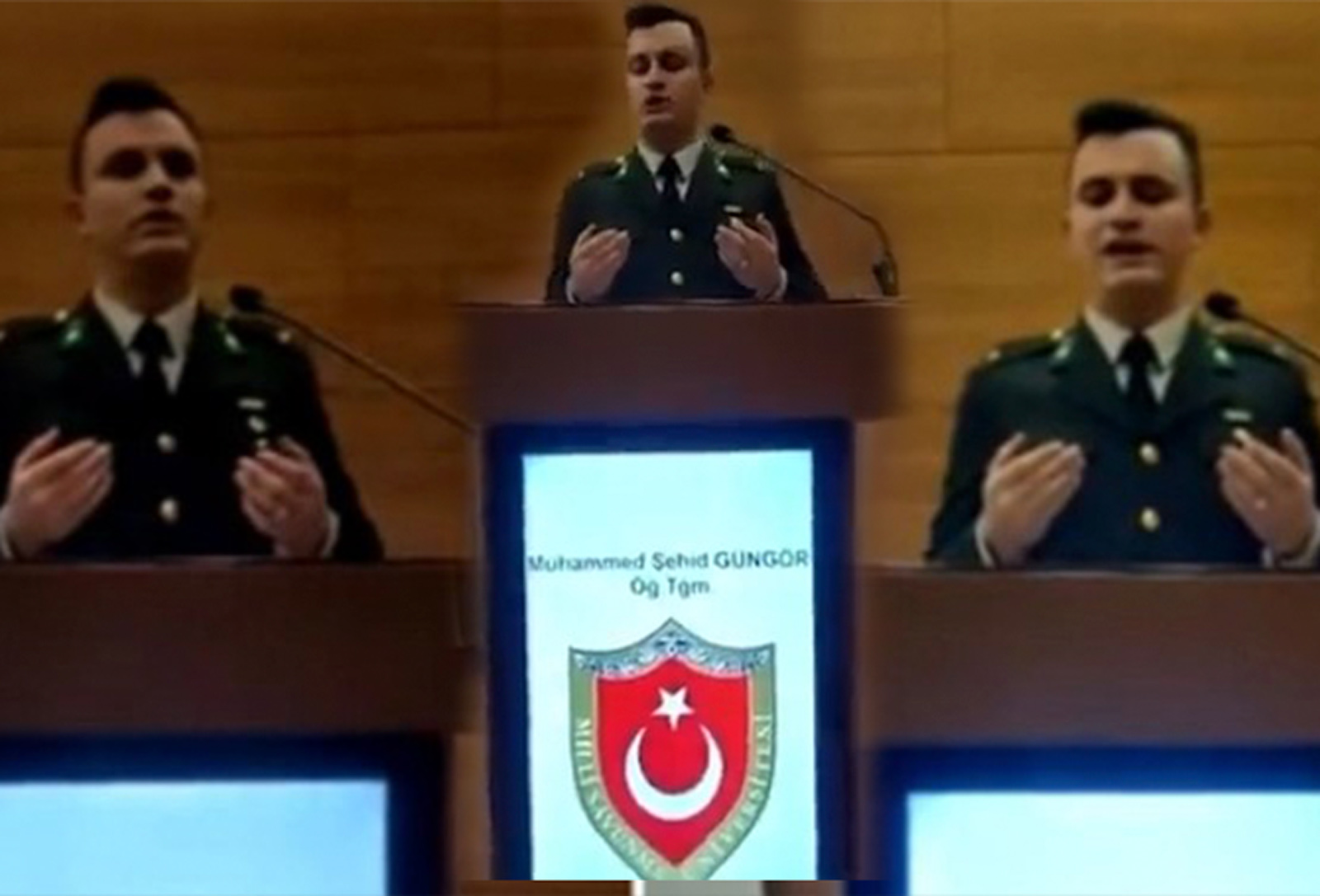 "Bir devrim, evvela bir devrimi devirecek!" MSÜ'den mezun olan Teğmen Muhammed Şehid Güngör, kürsüde salavat getirdi, mezuniyet duasıyla yürek kabarttı!