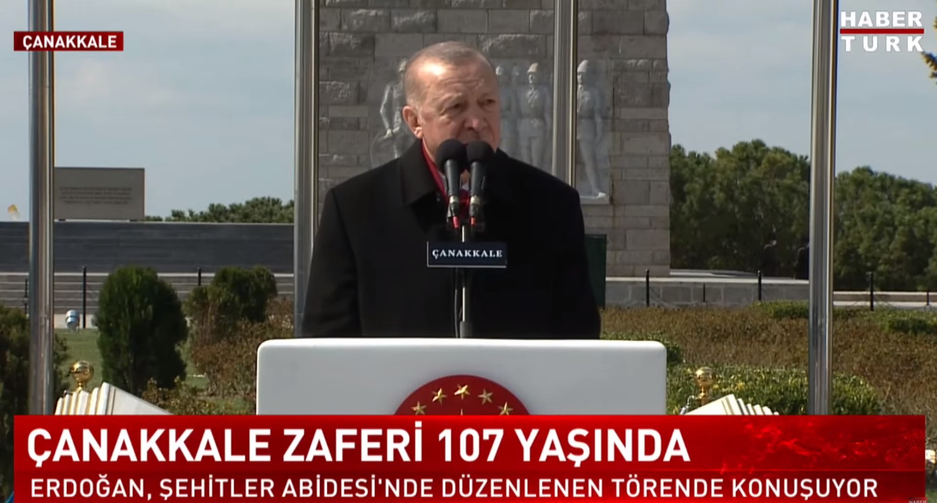 Tarihi değiştiren büyük zafer 107 yaşında! 18 Mart Çanakkale şehitleri anıldı: Cumhurbaşkanı Erdoğan törende konuştu: Çanakkale Savaşları kahramanlık destanıdır