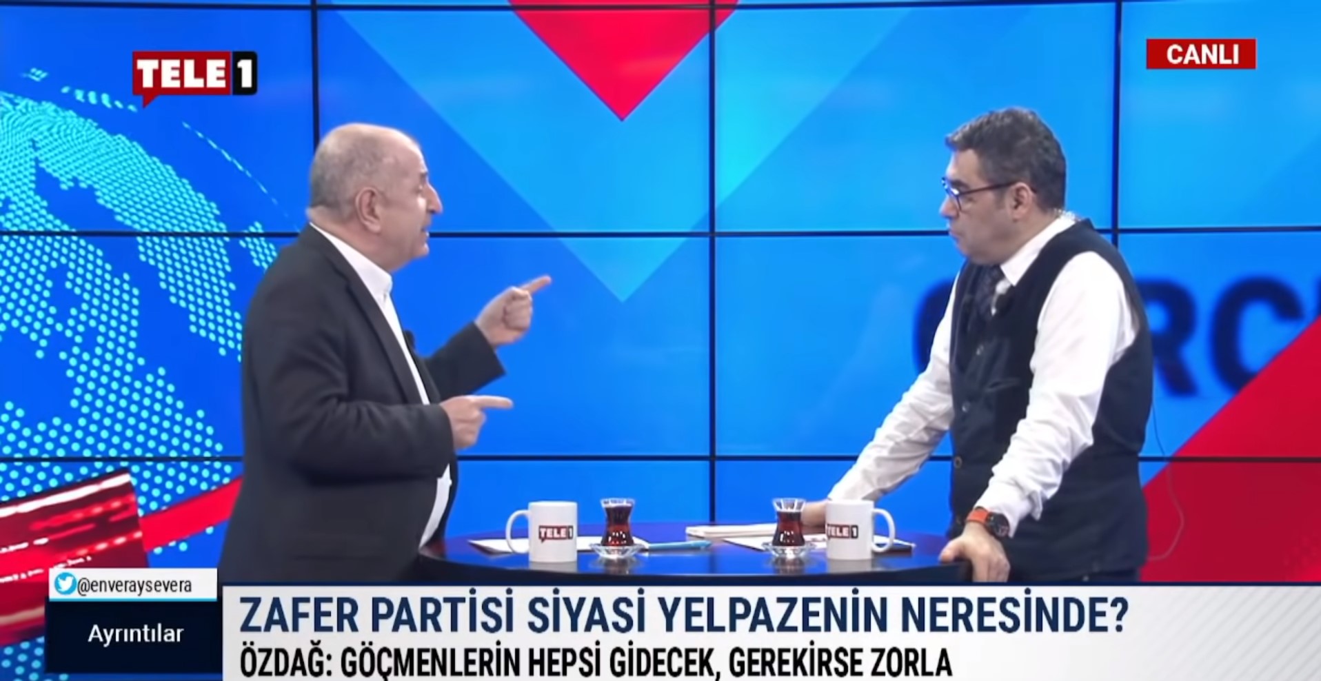 Enver Aysever ile Ümit Özdağ arasında Suriyeli mülteci polemiği! Özdağ göndereceğini söyledi, Aysever karşı çıktı