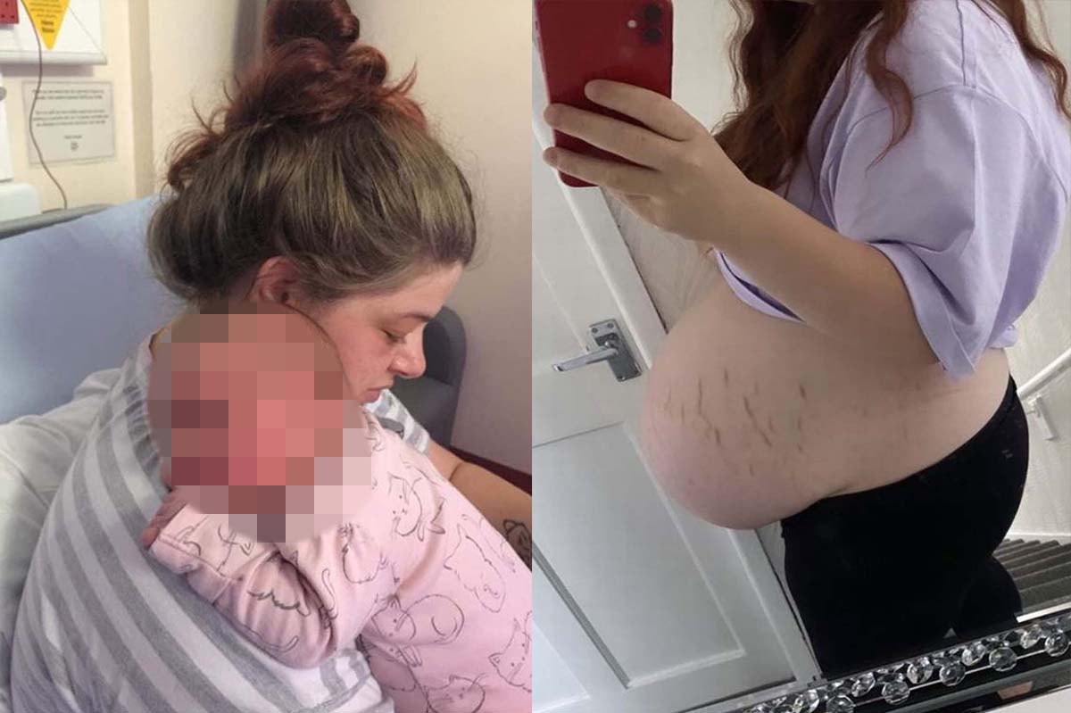 Yeni doğum yapan anne, bebeğini görünce gözlerine inanamadı! Bebeği o kadar büyüktü ki...