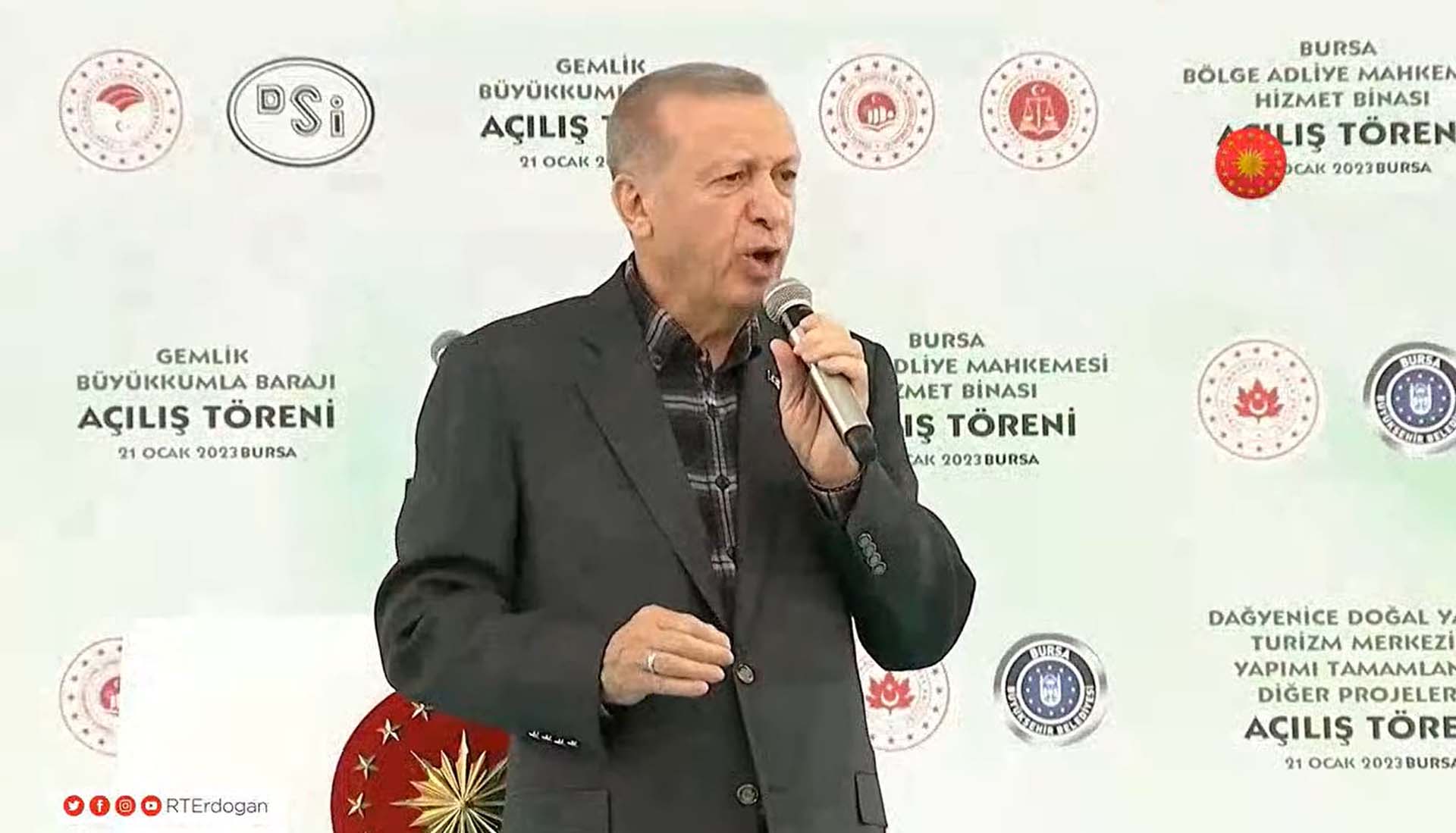 Cumhurbaşkanı Erdoğan, Bursa'da toplu açılış töreninde konuştu: "2023'teki sınavımızı başarıyla vereceğiz"