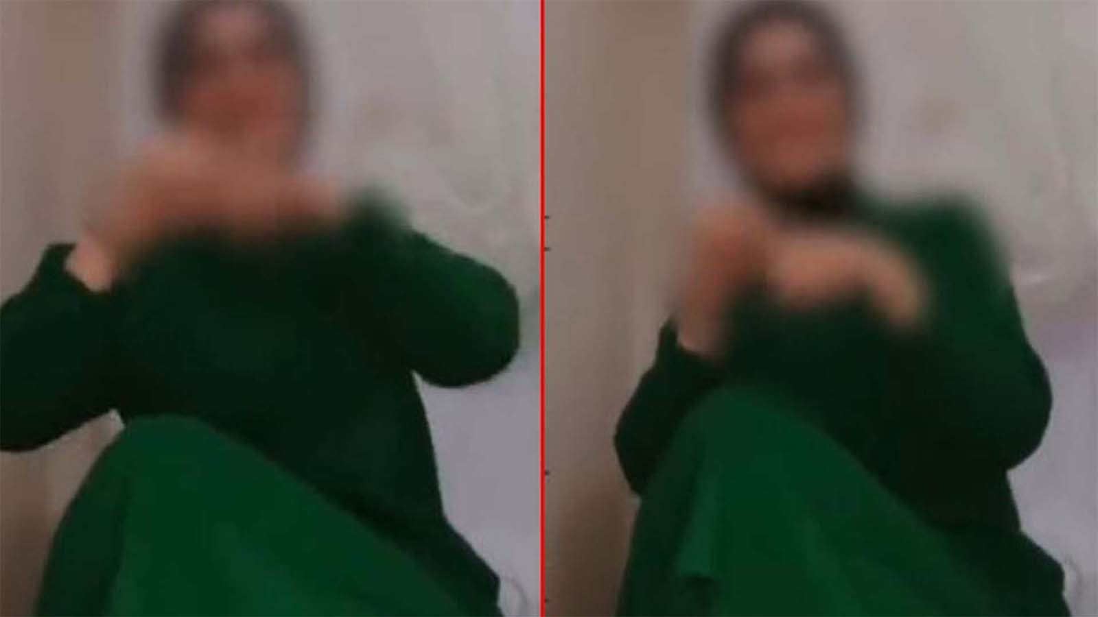 Çocuğunun yanında soyunan kadın