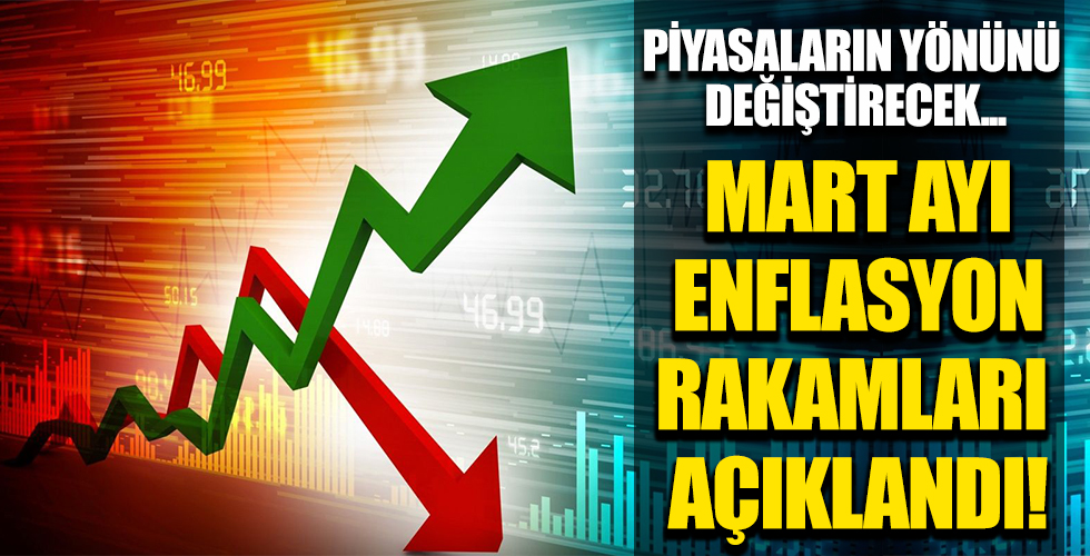 Mart ayı enflasyon rakamları açıklandı!