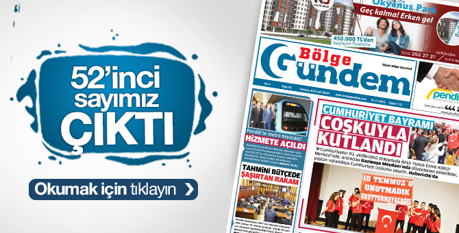 Bölge Gündem Gazetesi'nin Kasım 2016 sayısı