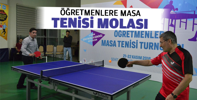 Öğretmenlere Masa Tenisi Molası