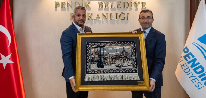 Pendik Sanayici ve İşadamları Derneği (PESİAD)'dan Ahmet Cin'e hayırlı olsun ziyareti