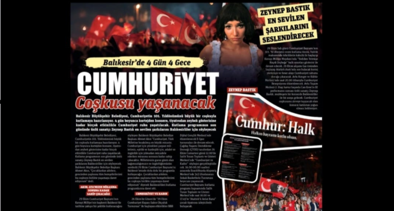 Balıkesir'de 4 gün 4 gece cumhuriyet coşkusu yaşanacak