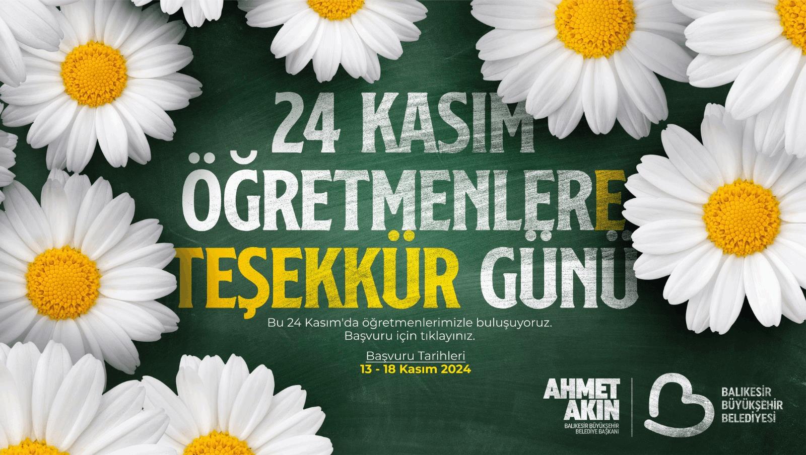 Öğrenciler öğretmenleriyle buluşuyor! 24 Kasım’da Öğretmenlere Teşekkür buluşması