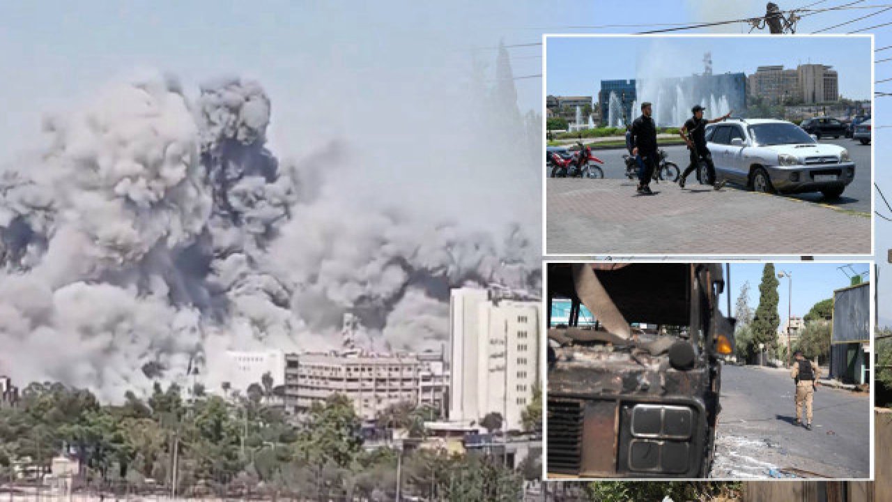 Son dakika: İsrail Suriye Genelkurmay başkanlığını bombaladı!