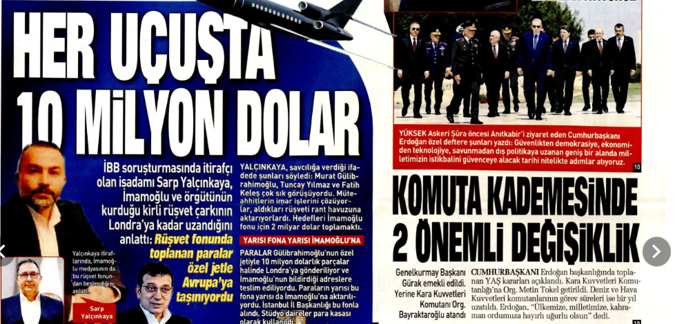 Her uçuşta 10 bin dolar! Toplanan paralar özel jetlerle Avrupa'ya taşınıyordu: 6 Ağustos gazete manşetleri