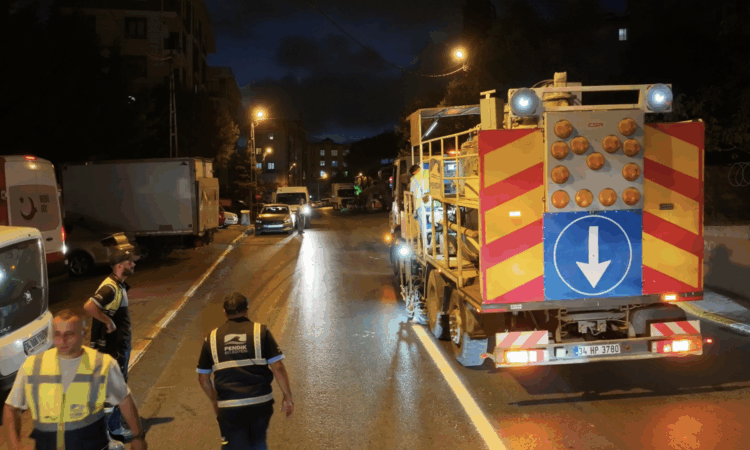 Bu Yıl 258 km’lik Yol Çizgi Çalışması Yapıldı