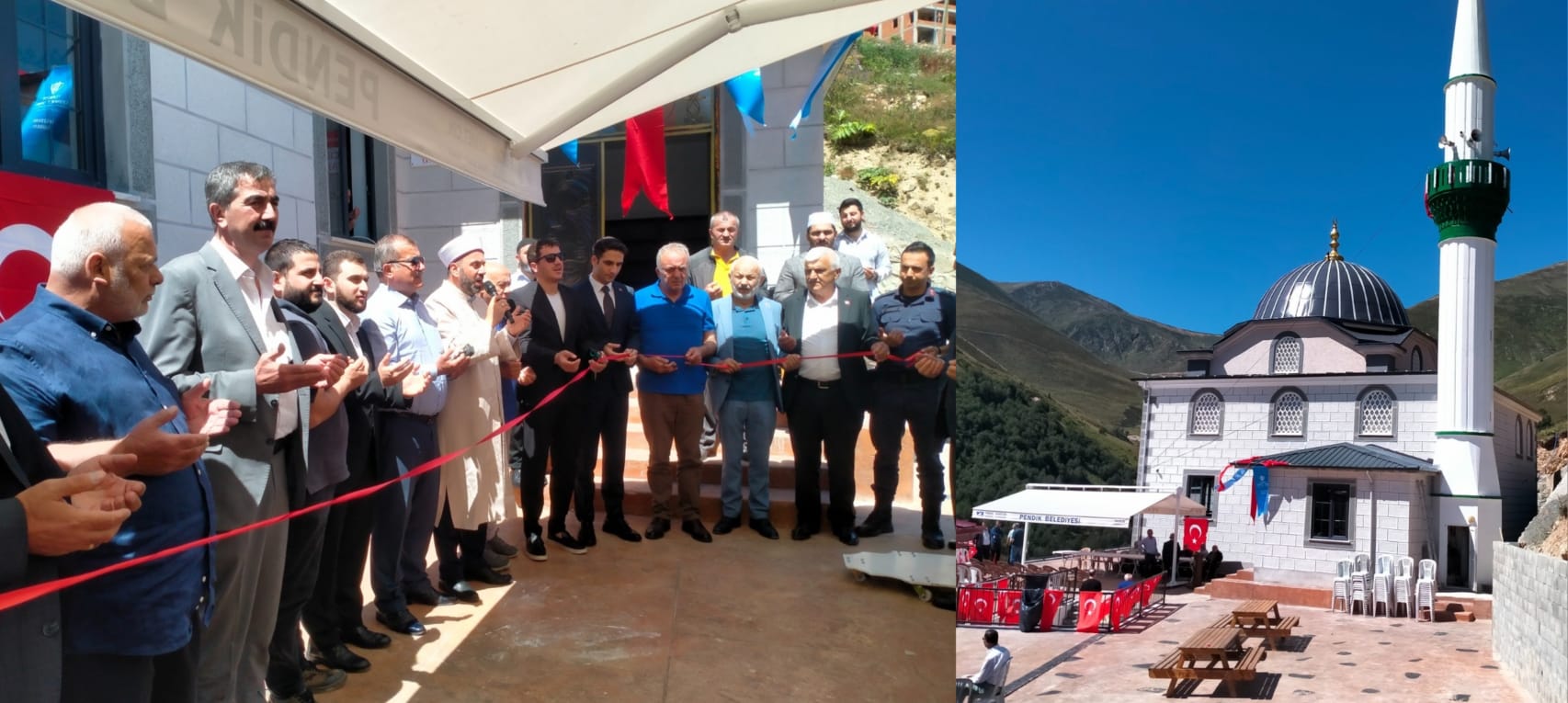 İkizdere Eskice köyünde 3 yılda yapılan cami dualarla açıldı