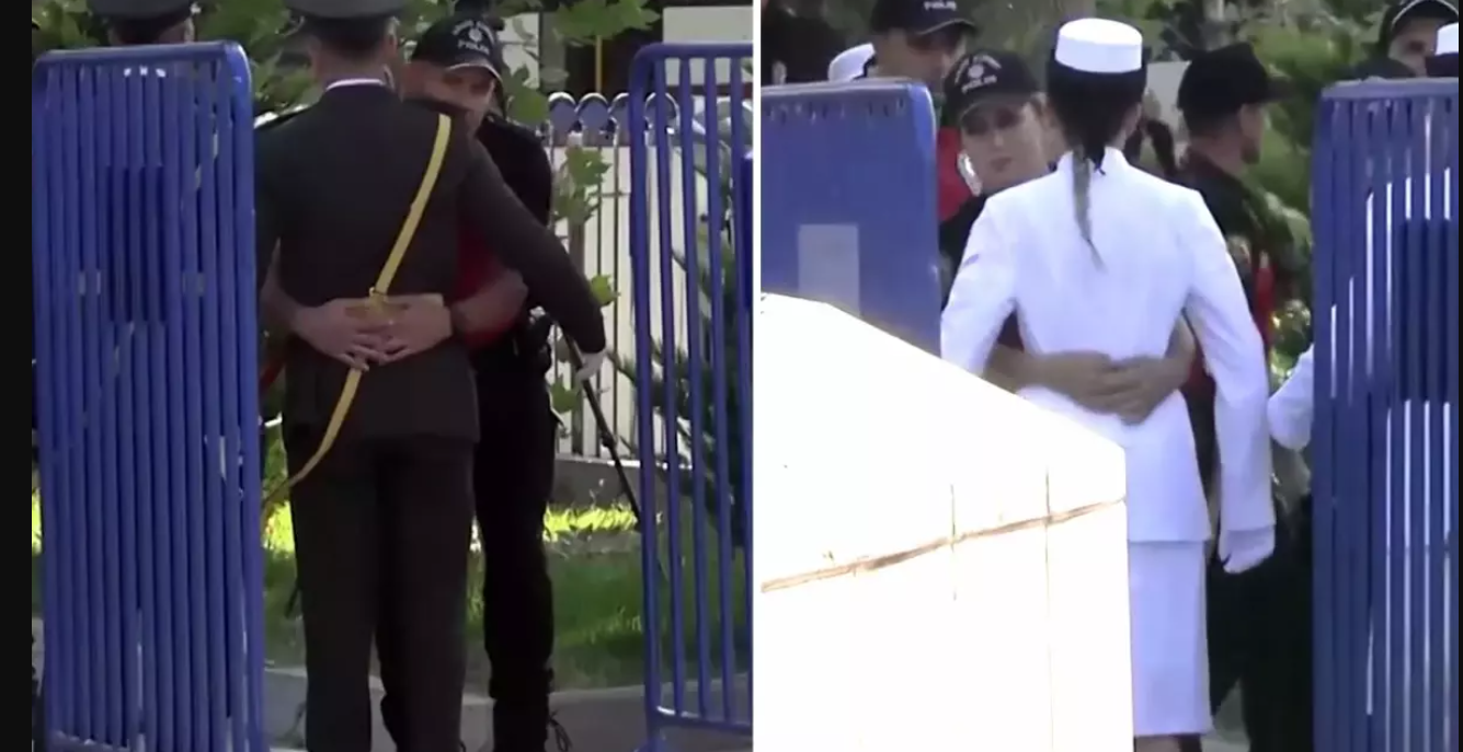 Anıtkabir'de ki törenlere damga vuran görüntü! Törene gelen askerlerin üzerleri tek tek arandı