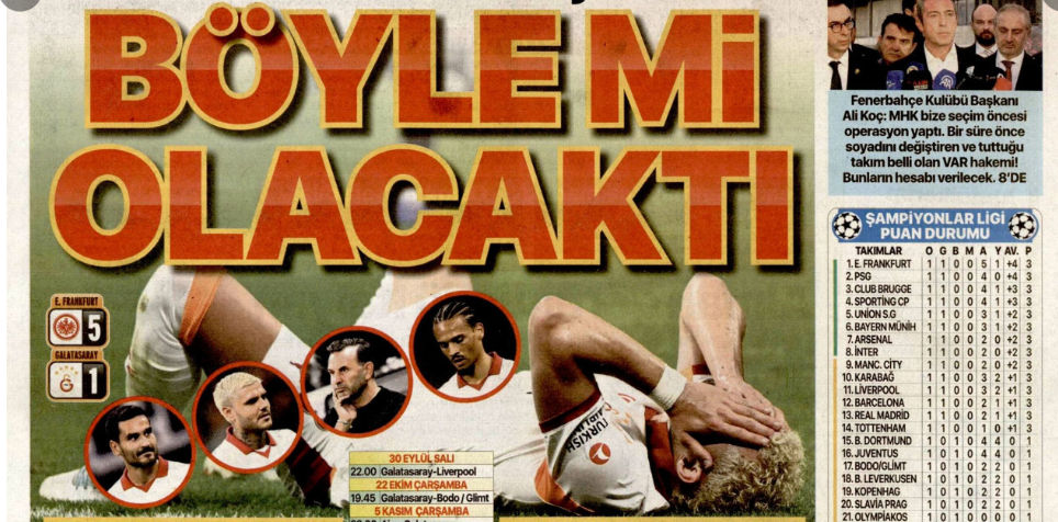 Türkiye'de aslan, Avrupa'da suskun! Kabus gibi başlangıç: 19 Eylül 2025 gazete manşetleri