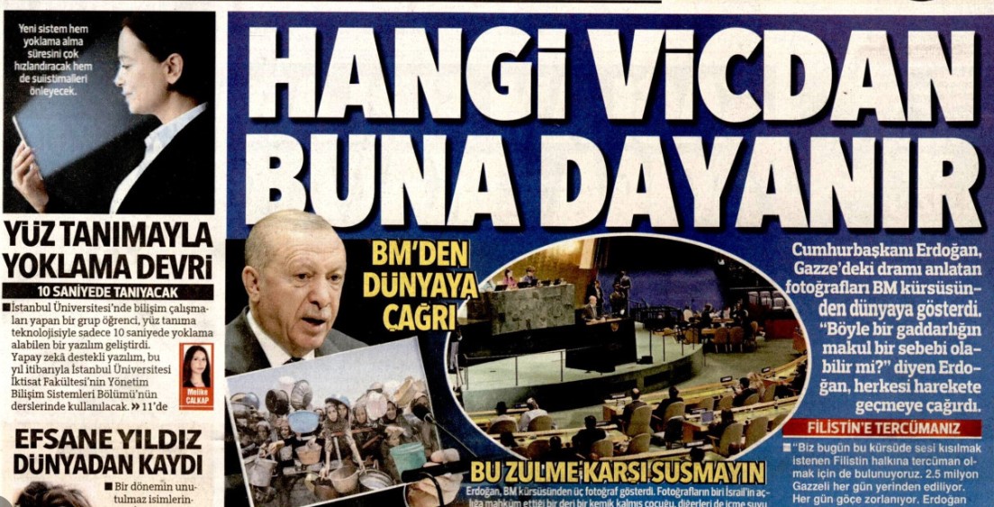 Hangi vicdan buna dayanır: 24 Eylül 2025 Çarşamba güncel gazete manşetleri
