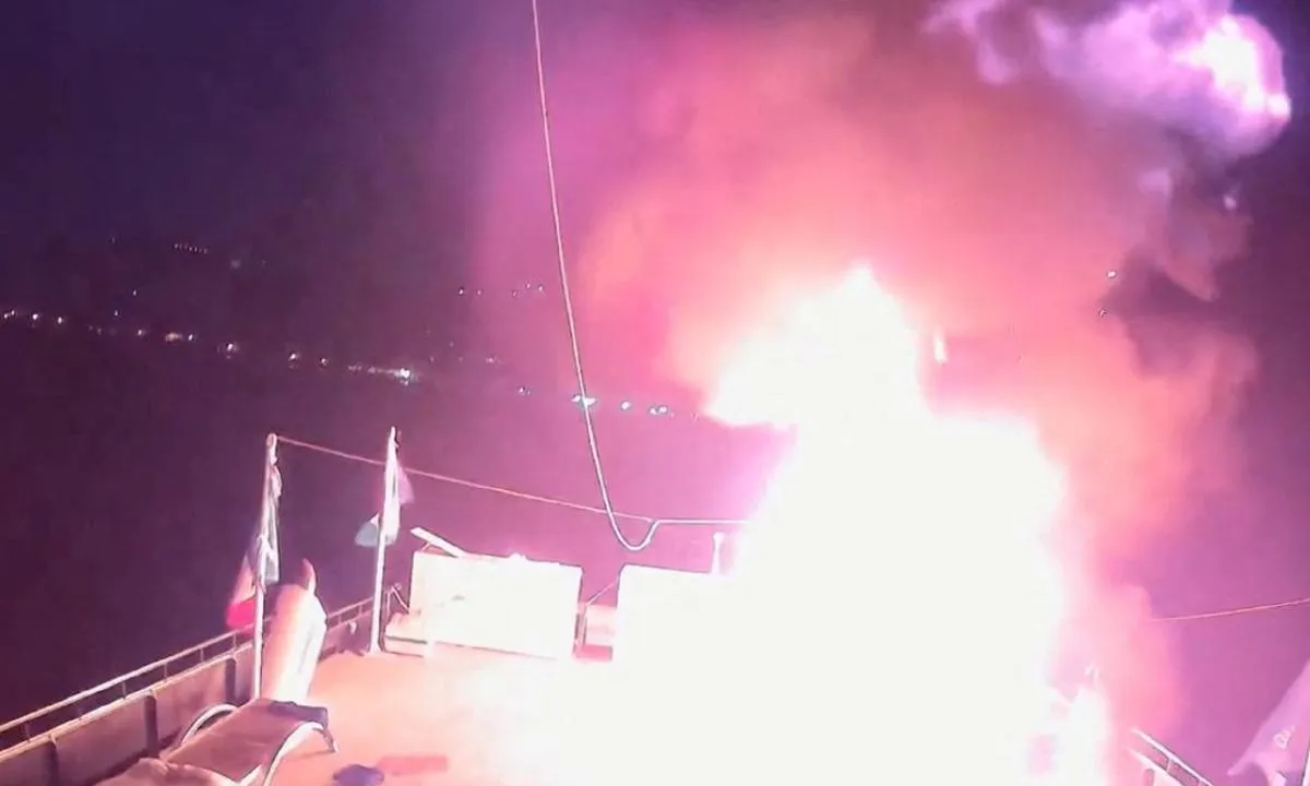 Küresel Sumud Filosu'na dronlarla ses bombaları fırlatıldı: İki gemi hasar gördü