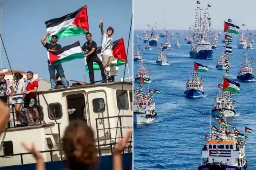 Sumud Filosu Gazze'ye yaklaştı: Yüksek riskli bölgeye giren filo üzerinde İsrailli drone sayısı arttı!